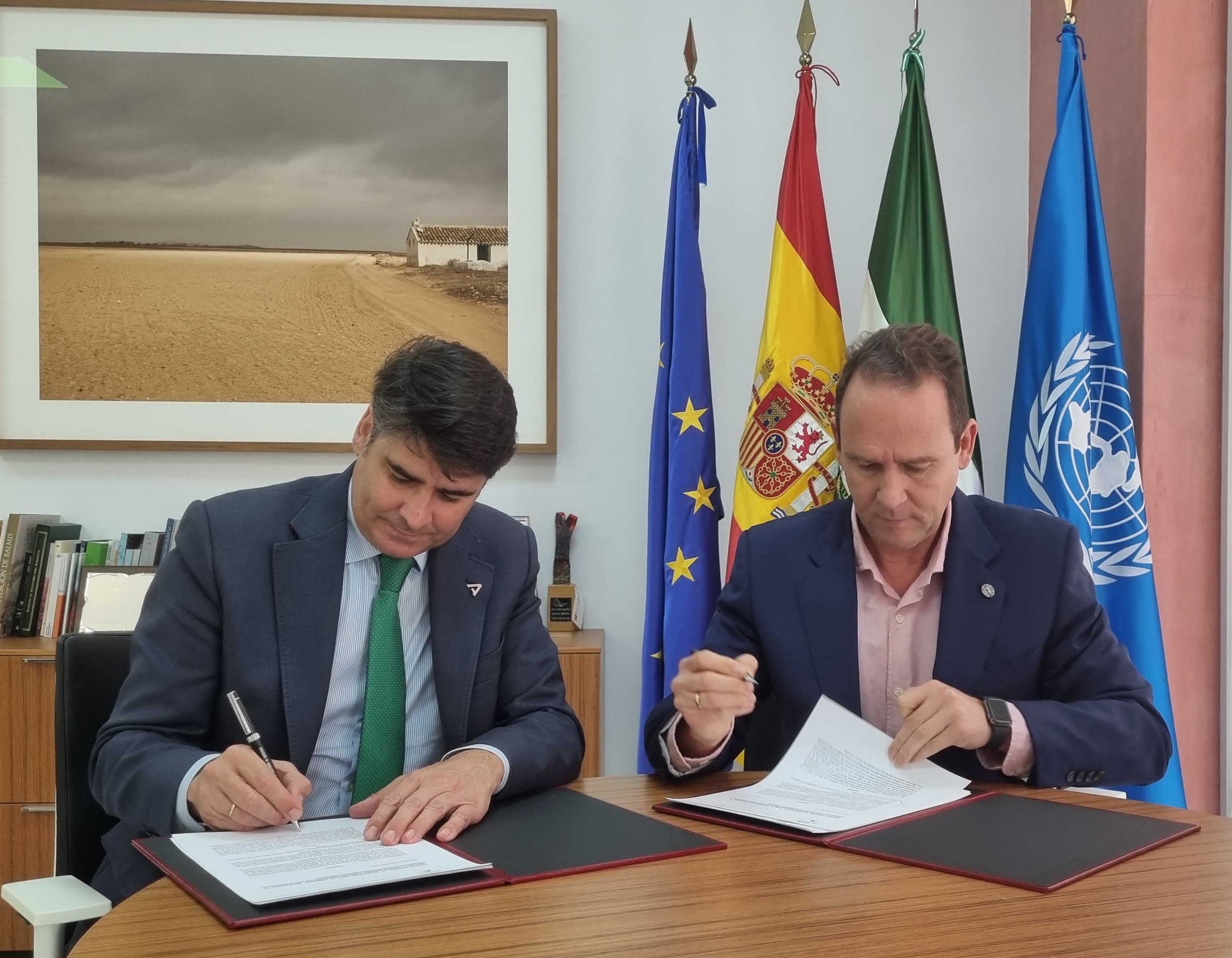 Firma convenio UNIA Andalucía Emprende 1