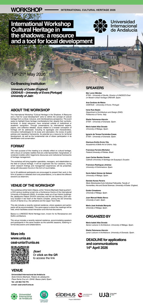 WORKSHOP INTERNATIONAL CULTURAL HERITAGE ENG