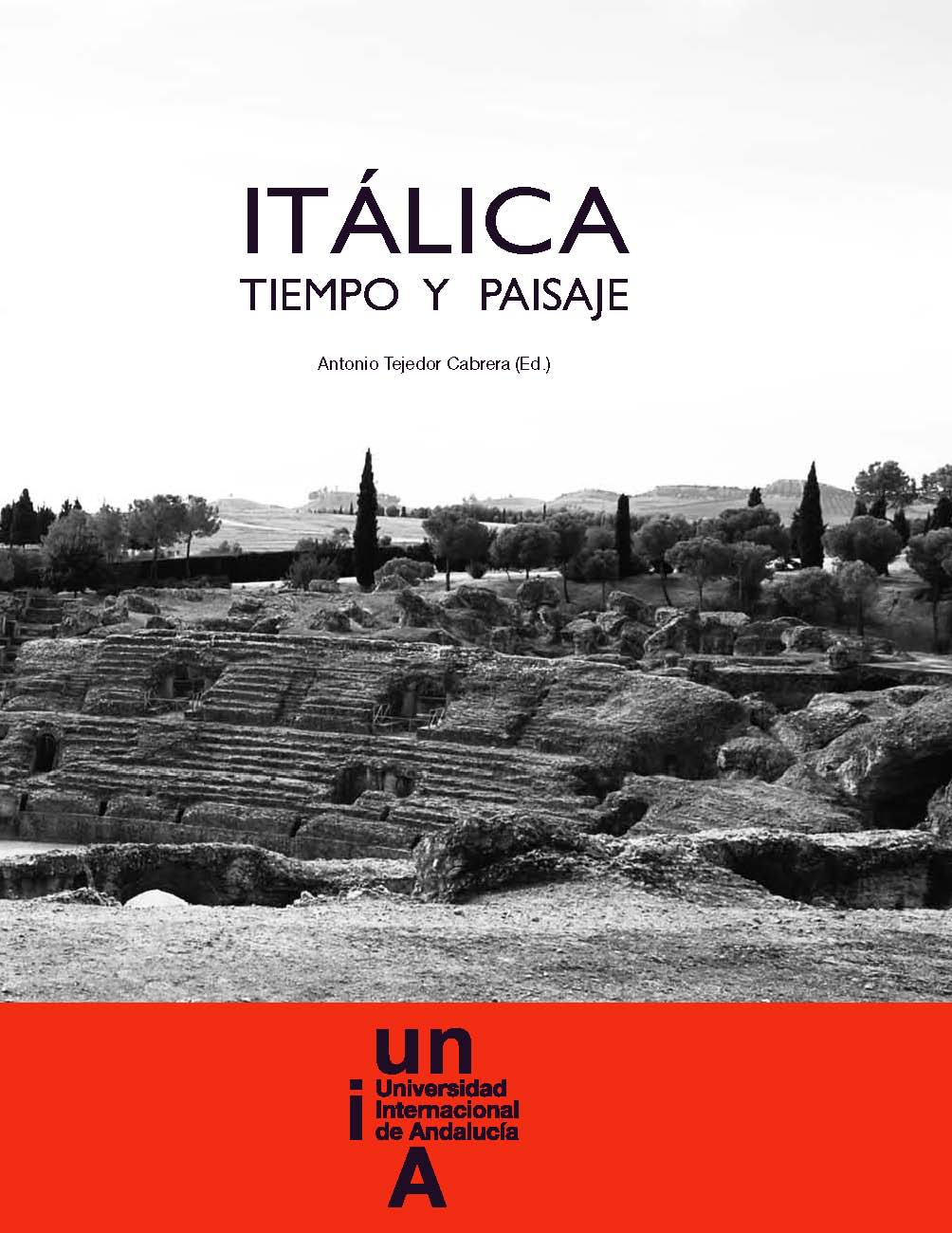 Ilustración de cubierta fotografía del anfiteatro de Itálica