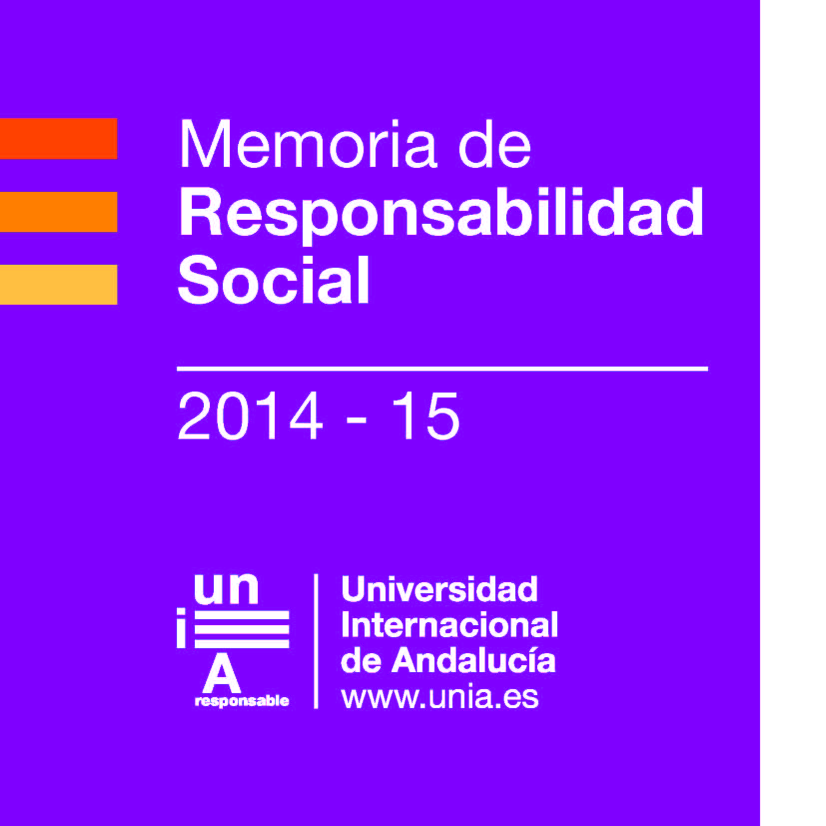 Memoria de Responsabilidad Social 2014-15