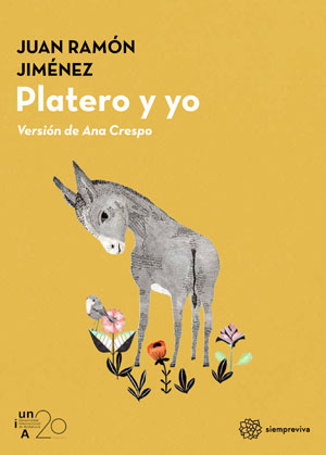 Cubierta del libro ilustrada con dibujo de Platero