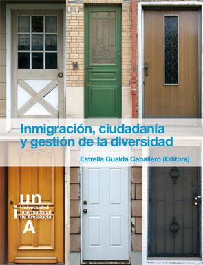 En la portada del libro Inmigración, ciudadanía y gestión de la diversidad, aparecen seis puertas de distintos modelos y colores