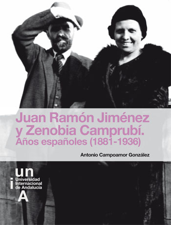 Cubierta ilustrada con fotografía de Juan Ramón Jiménez y su esposa Zenobia Camprubí