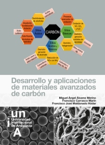 Ilustración de cubierta dibujo de reacciones catalizadas por materiales de carbón