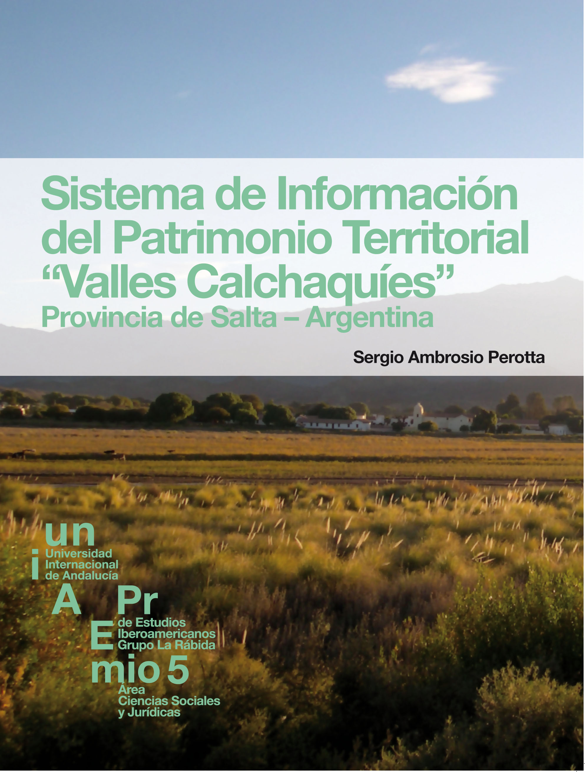 Cubierta del libro ilustrada con una fotografía panorámica de un paisaje de los valles calchaquíes de Salta en Argentina