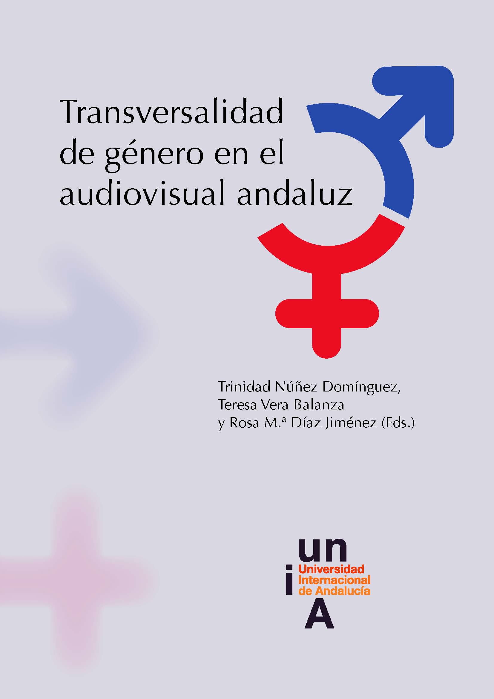 En la portada, sobre todos celestes, pararece los símbolos de los géneros femenino y masculino, en tonos azul y rojo.