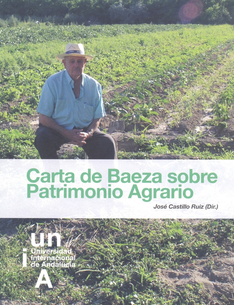 Cubierta con fotografía de un campesino sentado sobre unos surcos de arado