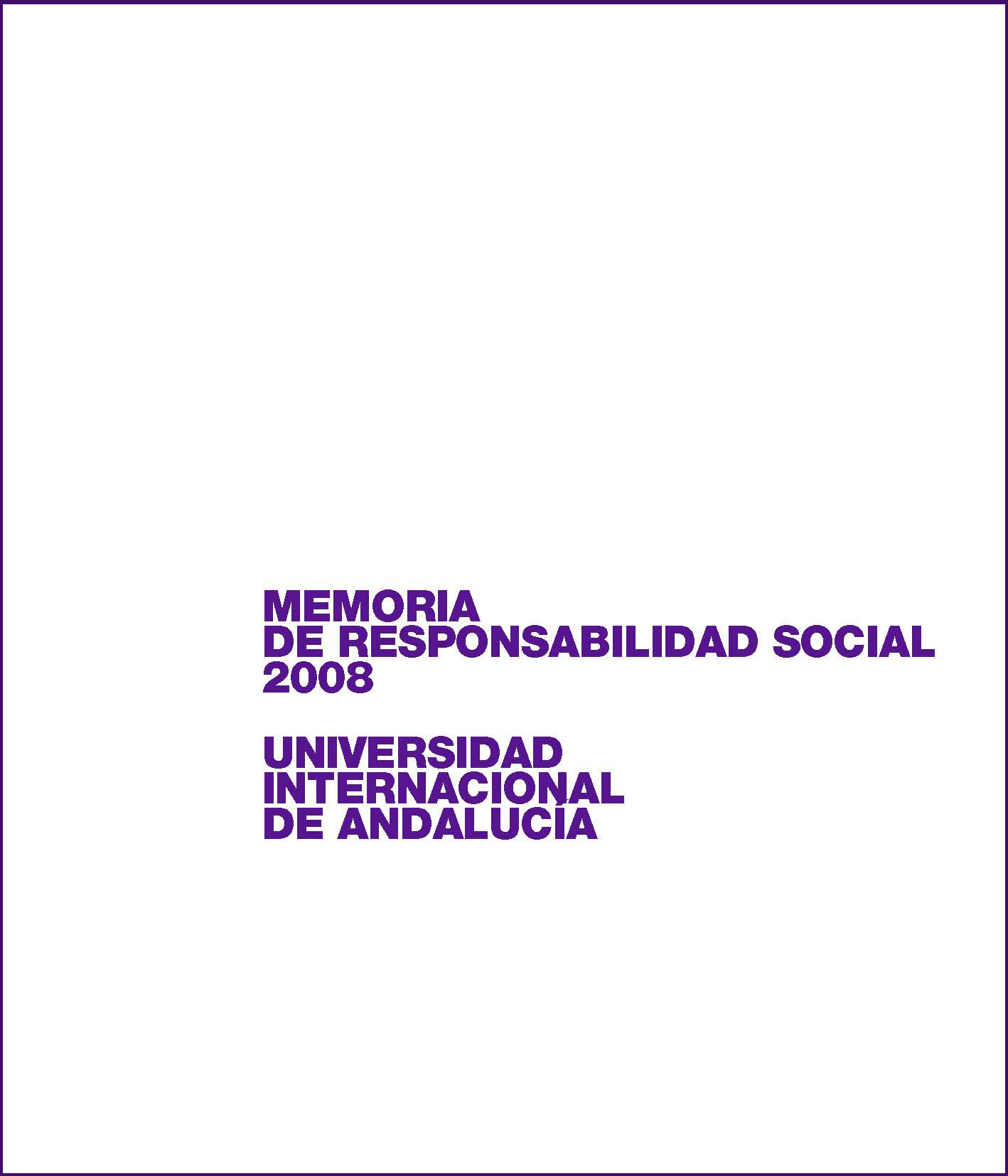 Memoria de Responsabilidad Social 2008