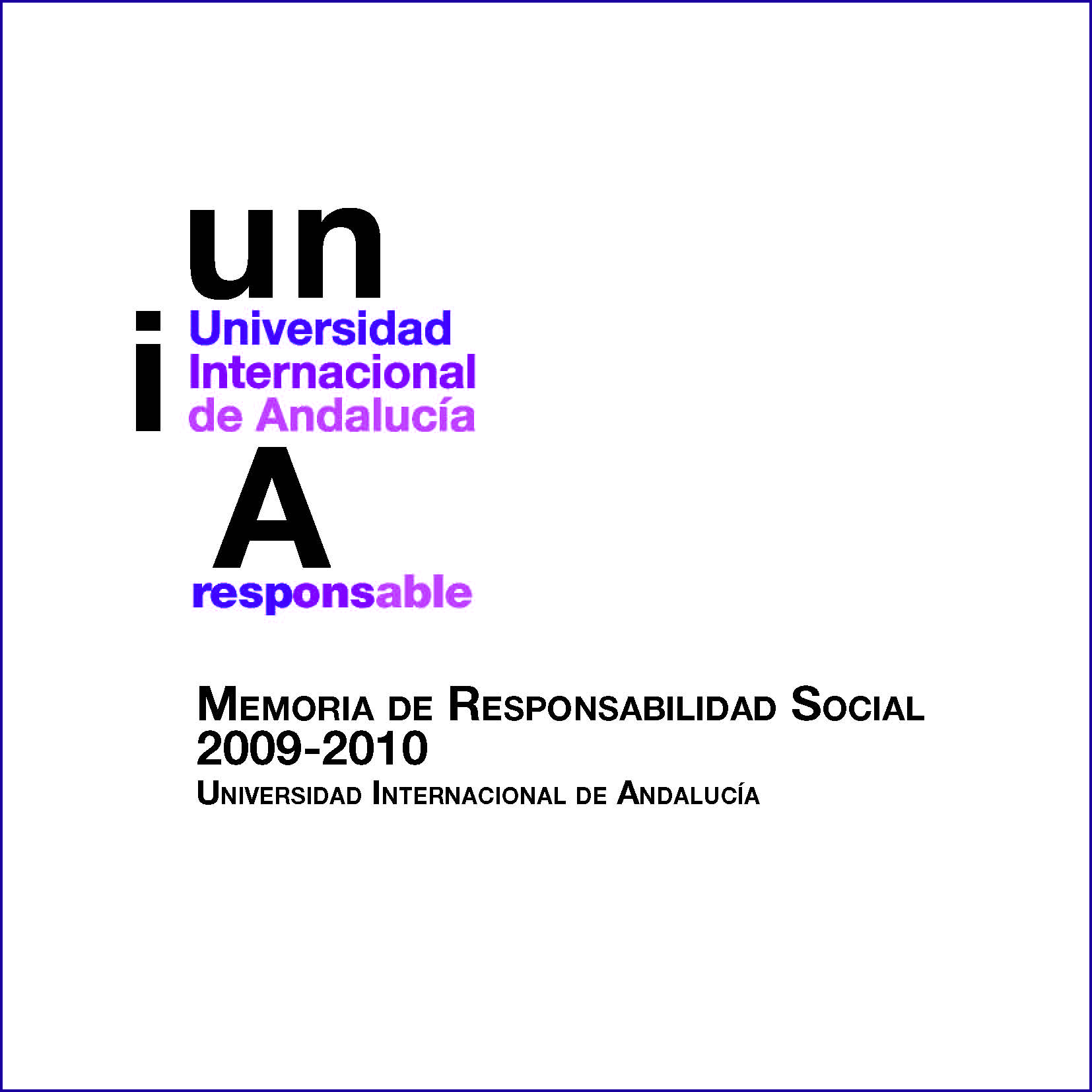 Memoria de Responsabilidad Social 2009-2010